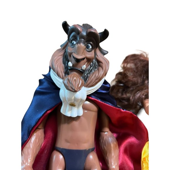 Disney Beauty & the Beast dolls Belle 12" Beast 13" - Picture 2 of 6